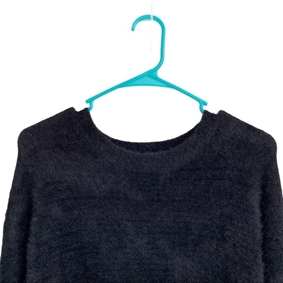 Wild Honey • Bubble Sleeve Black Sweater Dress - Picture 8 of 16